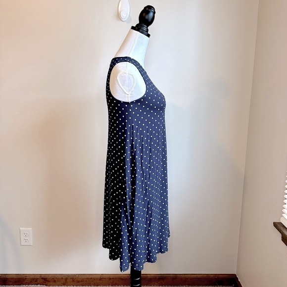 Old Navy Blue with White Polka Dots Sleeveless Swing Dress Size XS NWOT - Picture 5 of 10
